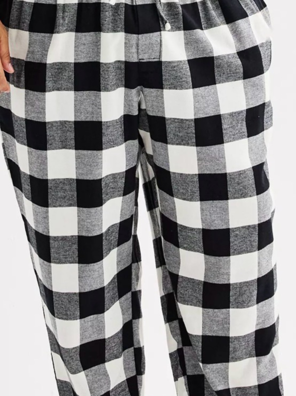 Sonoma Black and White Buffalo Plaid Pajama Pants
